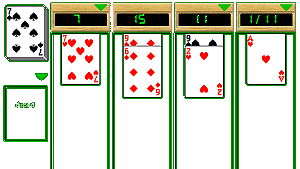 play online pyramids  or tri-peak solitaire